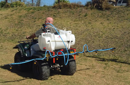 QM0421 -130 litre ATV Mounted Boom Sprayer 